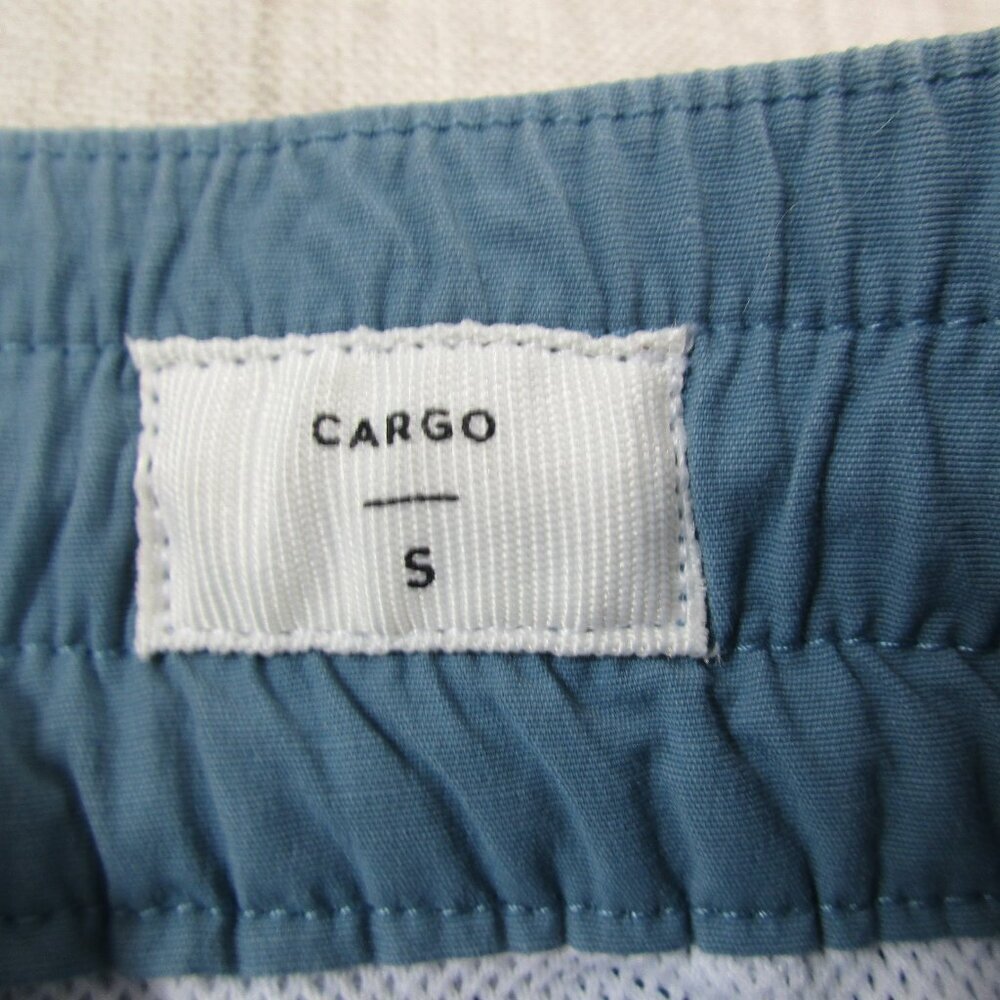 PacSun Cargo Pants Mens Small Blue Stretch Craig Slim Elastic Waist Drawstring - Picture 4 of 10
